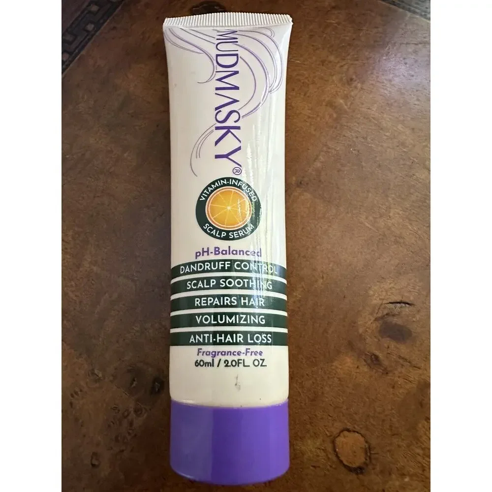 Mudmasky Vitamin Infused Scalp Serum Repairs Volumizing Anti Hair Loss 2 oz
